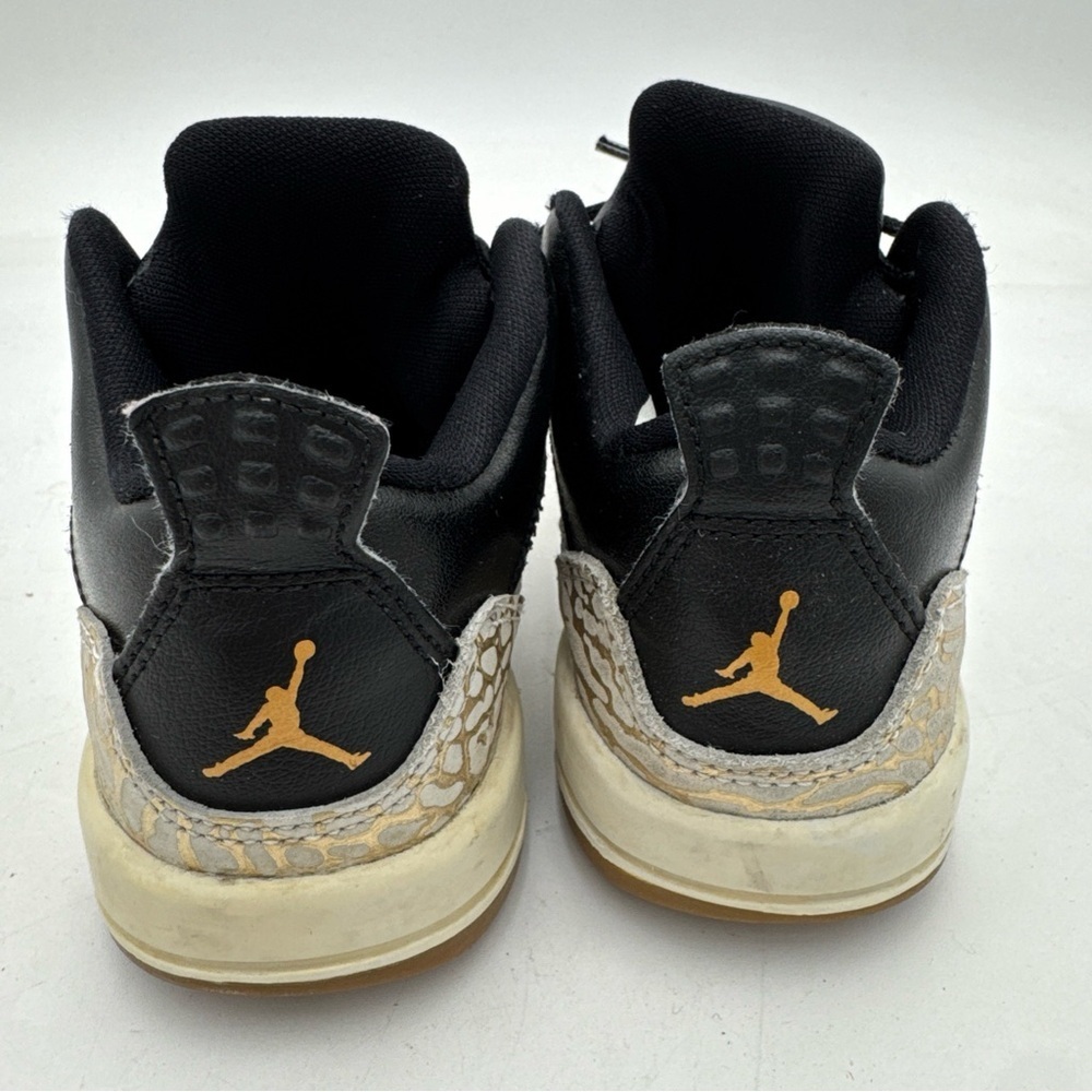 Nike Air Jordan Baby Black White Grey AA2560-021 Toddler Size 8C - Picture 5 of 8